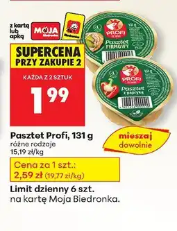 Biedronka Pasztet Profi 131g oferta
