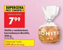 Biedronka Wafle Bonitki z nadzieniem karmelowym oferta