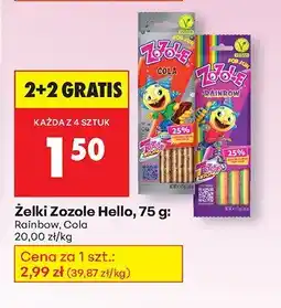 Biedronka Żelki Zozole Hello Rainbow, Cola oferta