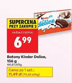 Biedronka Batoniki Kinder Delice oferta