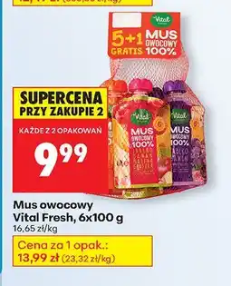 Biedronka Mus owocowy Vital Fresh oferta