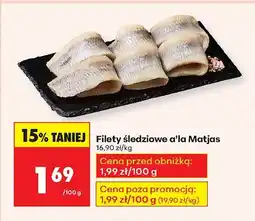 Biedronka Filety śledziowe a'la Matjas Biedronka oferta