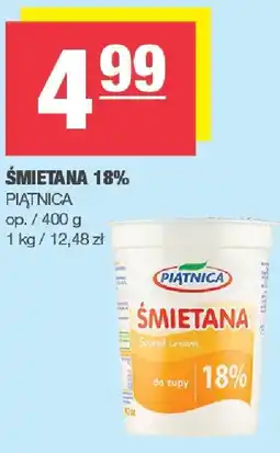 Spar Śmietana 18% PIĄTNICA oferta