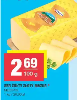 Spar Ser żółty Złoty Mazur MLEKPOL oferta