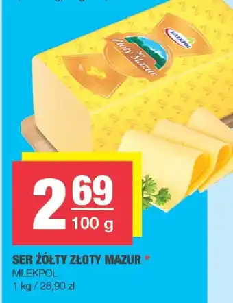 Ser żółty Złoty Mazur MLEKPOL