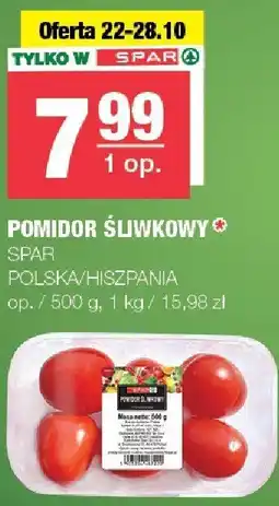 Spar Pomidor śliwkowy Spar oferta