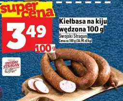 Topaz Kiełbasa Swojski Stragan na kiju wędzona 100 g oferta