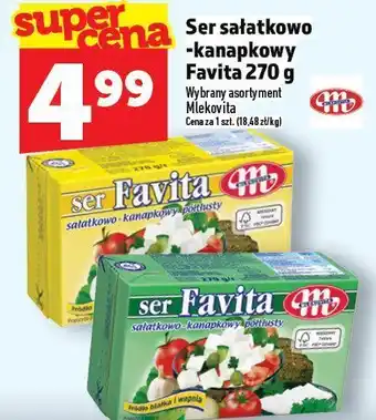 Topaz Ser sałatkowo-kanapkowy Favita Mlekovita oferta