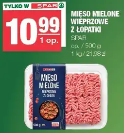 Spar Mięso mielone wieprzowe z łopatki SPAR oferta