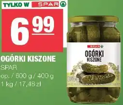 Spar Ogórki kiszone SPAR oferta