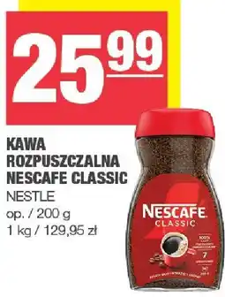 Spar Kawa rozpuszczalna Nescafe Classic Nestle oferta