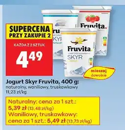 Biedronka Jogurt Skyr Fruvita naturalny oferta