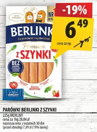 Arhelan Parówki Berlinki z szynki oferta