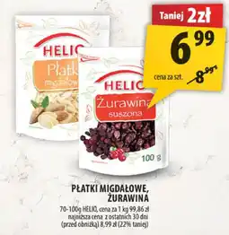 Arhelan Płatki migdałowe, żurawina Helio oferta