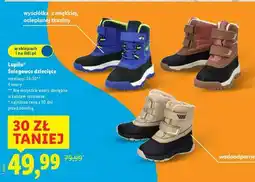 Lidl Lupilu Śniegowce dziecięce oferta