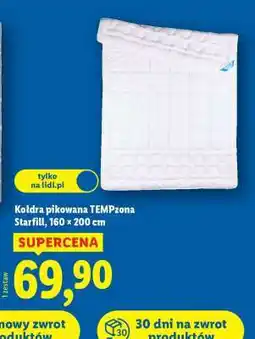 Lidl Kołdra pikowana TEMPzona Starfill, 160 x 200 cm oferta