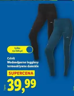Lidl Crivit Wodoodporne legginsy termoaktywne damskie oferta