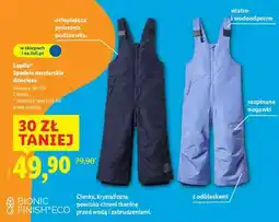 Lidl Lupilu Spodnie narciarskie dziecięce oferta