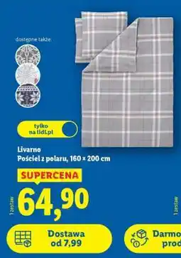 Lidl Livarno Pościel z polaru, 160 × 200 cm oferta