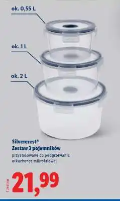 Lidl Silvercrest Zestaw 3 pojemników oferta