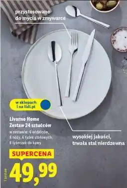 Lidl Livarno Home Zestaw 24 sztućców oferta