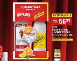 Biedronka GIN BEEFEATER + SCHWEPPES oferta