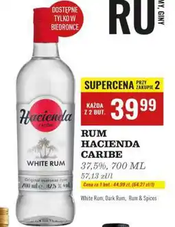 Biedronka RUM HACIENDA CARIBE oferta