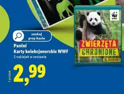 Lidl Panini Karty kolekcjonerskie WWF oferta