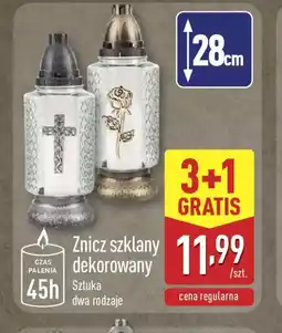 ALDI Znicz szklany dekorowany oferta