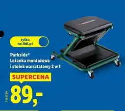 Lidl Stołek warsztatowy 2 w 1 Parkside oferta