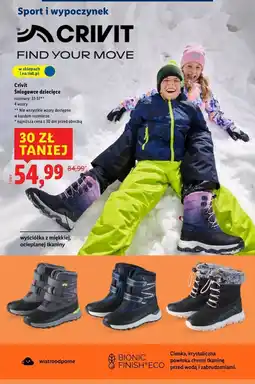Lidl Śniegowce dziecięce 31-37 Crivit oferta