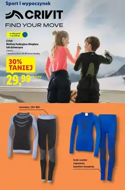 Lidl Bielizna narciarska dziewczęca 122-164 Crivit oferta