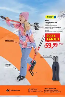 Lidl Spodnie narciarskie 122-152 dziewczęce Crivit oferta