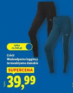 Lidl Legginsy termoaktywne wodoodporne Crivit oferta