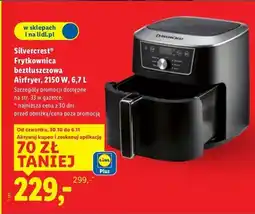 Lidl Frytkownica beztłuszczowa smart xl z wi-fi 2150 w Silvercrest oferta