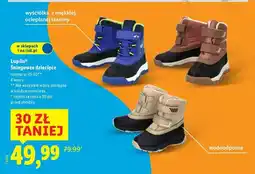 Lidl Śniegowce dziecięce 25-30 Lupilu oferta