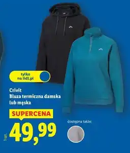 Lidl Bluza termiczna męska m-xl Crivit oferta