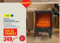 Lidl Kominek elektryczny 1500 w Silvercrest oferta