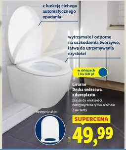 Lidl Deska wc z duroplastu Livarno oferta