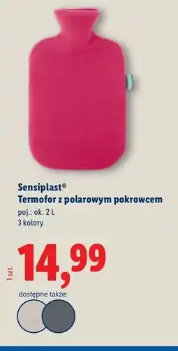 Lidl Termofor polarowy 2 l Sensiplast oferta