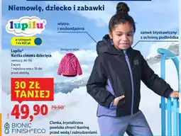 Lidl Kurtka zimowa dziecięca 86-116 Lupilu oferta