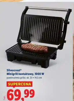 Lidl Minigrill kontaktowy 1000 w Silvercrest oferta