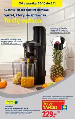 Lidl Wyciskarka wolnoobrotowa 3000w Silvercrest oferta