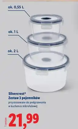 Lidl Zestaw pojemników Silvercrest oferta