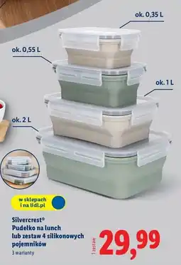 Lidl Pojemniki silikonowe Silvercrest oferta
