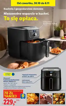 Lidl Frytkownica na gorące powietrze 2150 w Silvercrest oferta