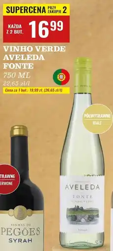 Biedronka Wino Aveleda Fonte Winho Verde oferta