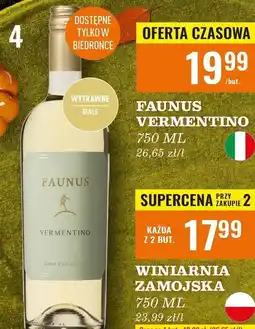 Biedronka Wino Faunus Vermentino oferta