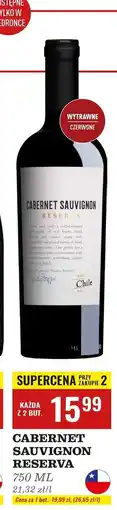 Biedronka Wino Cabernet Sauvignon Reserva oferta