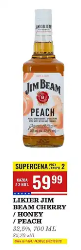Biedronka Bourbon Jim Beam Peach oferta